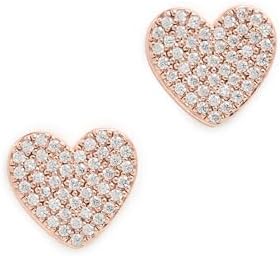 kate spade new york Yours Truly Pave Heart Studs