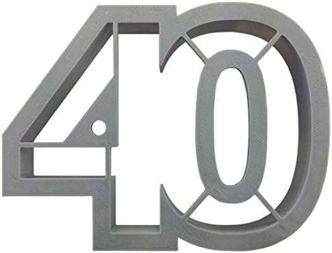 Number 40 Cookie Cutter 4 Inch - Hand Made in the USA