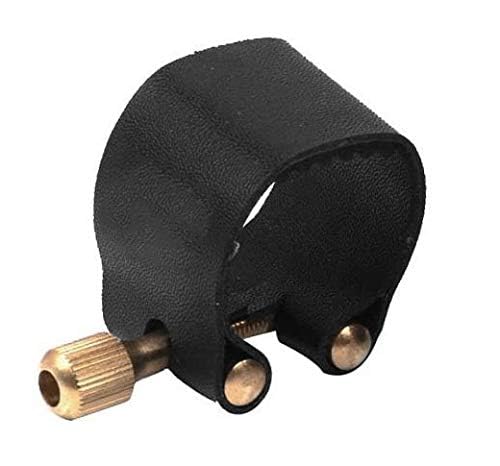 image for Jiayouy Professional Tenor Sax Saxophone Mouthpiece Leather Ligature F