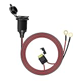 【Cable de extensión de seguridad】Cable de extensión de alimentación automática de 12v / 24v con fusible de 20A y especificación de línea de 14 AWG, seguridad ante todo, sin riesgo de sobrecalentamiento