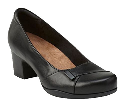 Clarks Clarks Women's Rosalyn Belle, Black Leather, 8.5 2A - Narrow