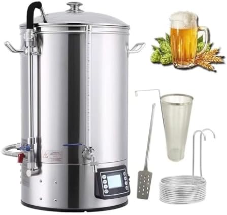 50L Electric Beer Brewing System, Home Brewer with LCD Control & Turbo Chill, 40L/70L Options, Ideal for Craft Beer Making, Home Brewing Stock Pot
