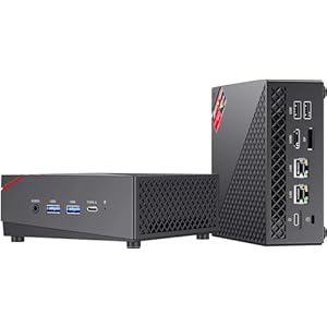 ACEMAGICIAN AM06PRO Mini PC, AMD Ryzen 5 7430U (6C/12T, hasta 4,3 GHz), Mini Ordenadores de sobremesa 16GB RAM DDR4 512GB M.2 2280 SSD, Doble Ethernet/WiFi 6/para Oficina, Ordenador Pequeño