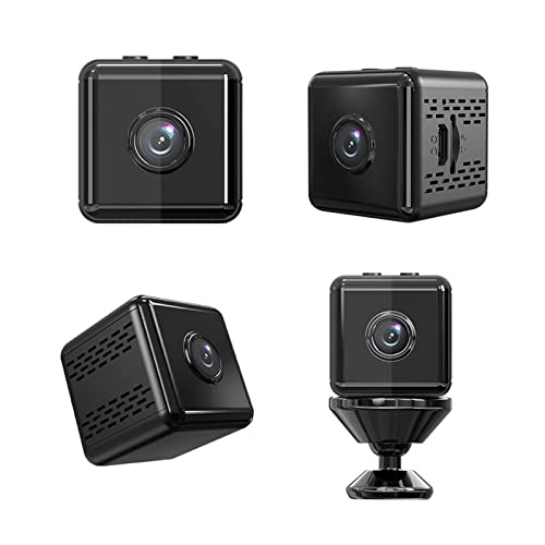Mini Cámara Inalámbrica, Cámara de Seguridad para Interiores con Visión Nocturna de 1080p, Grabación en Bucle de Detección de Movimiento, Cámara WiFi Pequeña para Interiores y