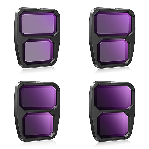 STARTRC Filtro Air 3 ND, set di filtri polarizzati per obiettivo fotocamera compatibile con DJI Air 3 accessori (ND8 ND16 ND32 ND64) – (versione in alluminio)