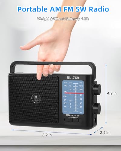 Ongteed Portable Am Fm Sw Radio Analog With Loud Speaker thumb #2