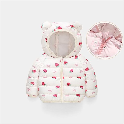 1 To 6 Years Children Autumn Winter Outwear Toddler Girls Boy Long Sleeve Down Padded Jacket Light Ear Padded2