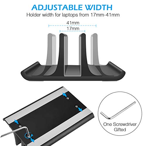 Soporte Vertical Ajustable para Laptop HONKID de Aluminio miniatura 6