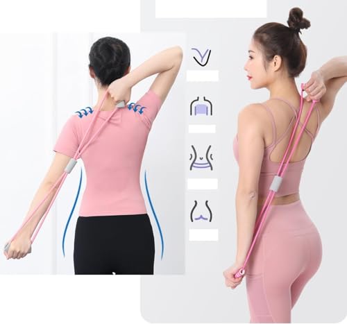 Image of RK Prime Figure 8 Resistance Band with Foam Handles | Dual-Tube Natural Rubber | Arms, Shoulders, Back & Chest Toner | Home Gym, Yoga, Pilates & Rehab | Light Resistance 3.5 kg (8 Shape)