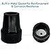 4Pcs Cane Tips 3/4 Inch Heavy Duty Rubber Cane Tips, Anti Slip Replacement Rubber Tips for Canes, Walking Sticks, Hiking Stick, Seniors Crutches, Black