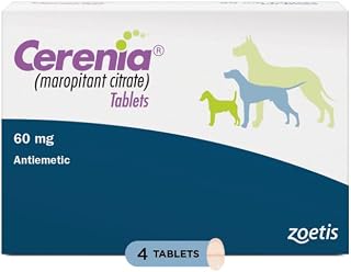 Cerenia (maropitant Citrate) for Dogs, 60 mg (Blue), 4 Tablets