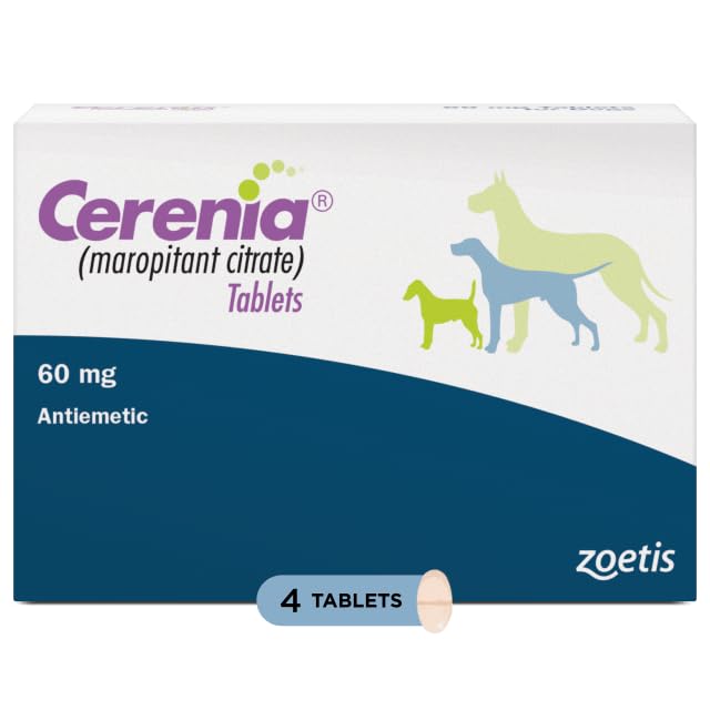 Cerenia (maropitant Citrate) for Dogs 60 mg (Blue) 4 Tablets