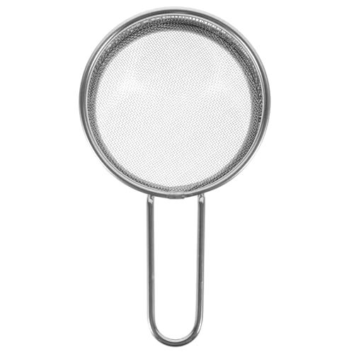 WRITWAA Cedazo de Harina Manual de Acero Inoxidable Cedazo de Malla Fina para Repostería Herramienta para Tamizar Harina Tamaño Compacto y Seguro para Hornear