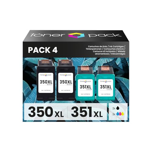 TONER PACK 350XL 351XL - Cartuchos de Tinta para HP 350...