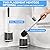 TRENTI Toilet Brush and Holder Set, Ventilated Holder, Compact Toilet Brush Set for Bathroom Deep Cleaning (2, Black)