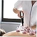 FRCOLOR Hand Vacuum Pump for Cupping Therapy Lightweight Ergonomic Cupping Tool with Strong Suction Muscle Relief and Circulation Improvement Safe Material Easy to Use