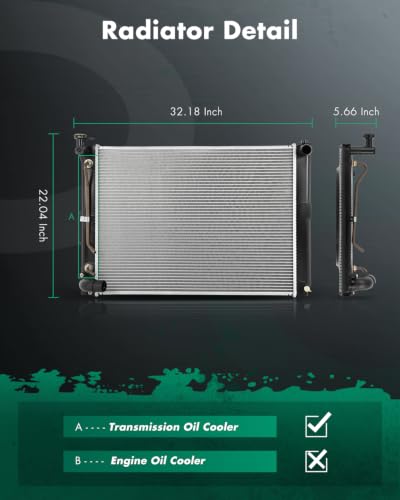 Image of SCITOO Car Radiator compatible with LX