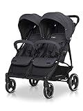 Double Buggy Domino - Cochecito doble ligero, con respaldo ajustable en 5 posiciones, silla de paseo...