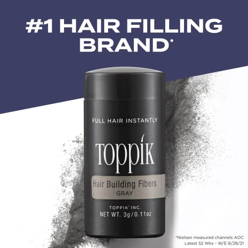 Image of Toppik Hair Building Fibers, Fill In Fine or Thinning Hair Instantly Thicker, Fuller Looking Hair 9 Shades,4 size options