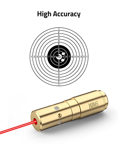 Image of CVLIFE Bore Sight Laser 223 5.56mm /9mm /.243.308 /12Gauge /7.62x39mm /.45acp Red Laser Bore Sighter with Batteries