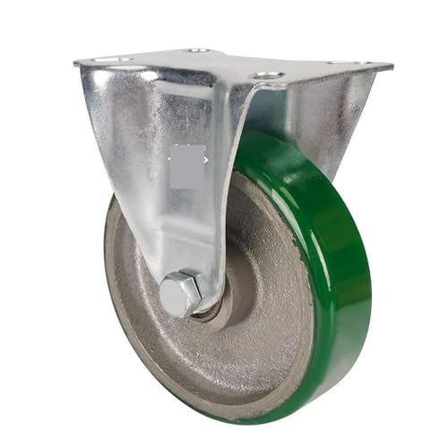 Roulette en fonte PU 5 pouces pour réparer un chariot lourd qui coince