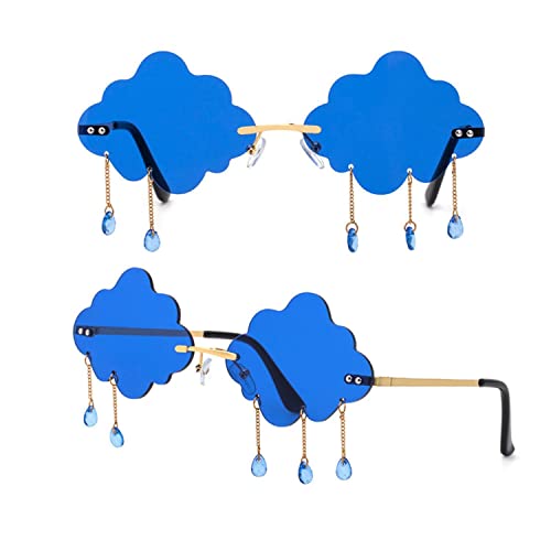 DSJ Lunettes de soleil en verre polarisé certifié Uv400 - Confortables et légères - Design élégant - Lunettes de soleil nuage pour femme - Lunettes de soleil noires en forme de nuage/a Cover
