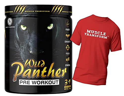 Hardcore Pre-Workout Supplement with Creatine Monohydrate, Arginine AAKG, Beta-Alanine, Explosive & Intense Muscle Pump, Caffeinated - For Men & Women [31 Serv,Sour Cola] Free T-Shirt