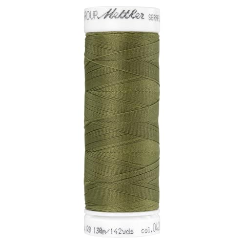 Hilo elástico Mettler Seraflex 50wt 142yd Oliva miniatura 1