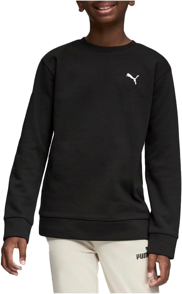 PUMA Kids Boys Class Pack Fleece Crew Neck Sweatshirt Casual - Black