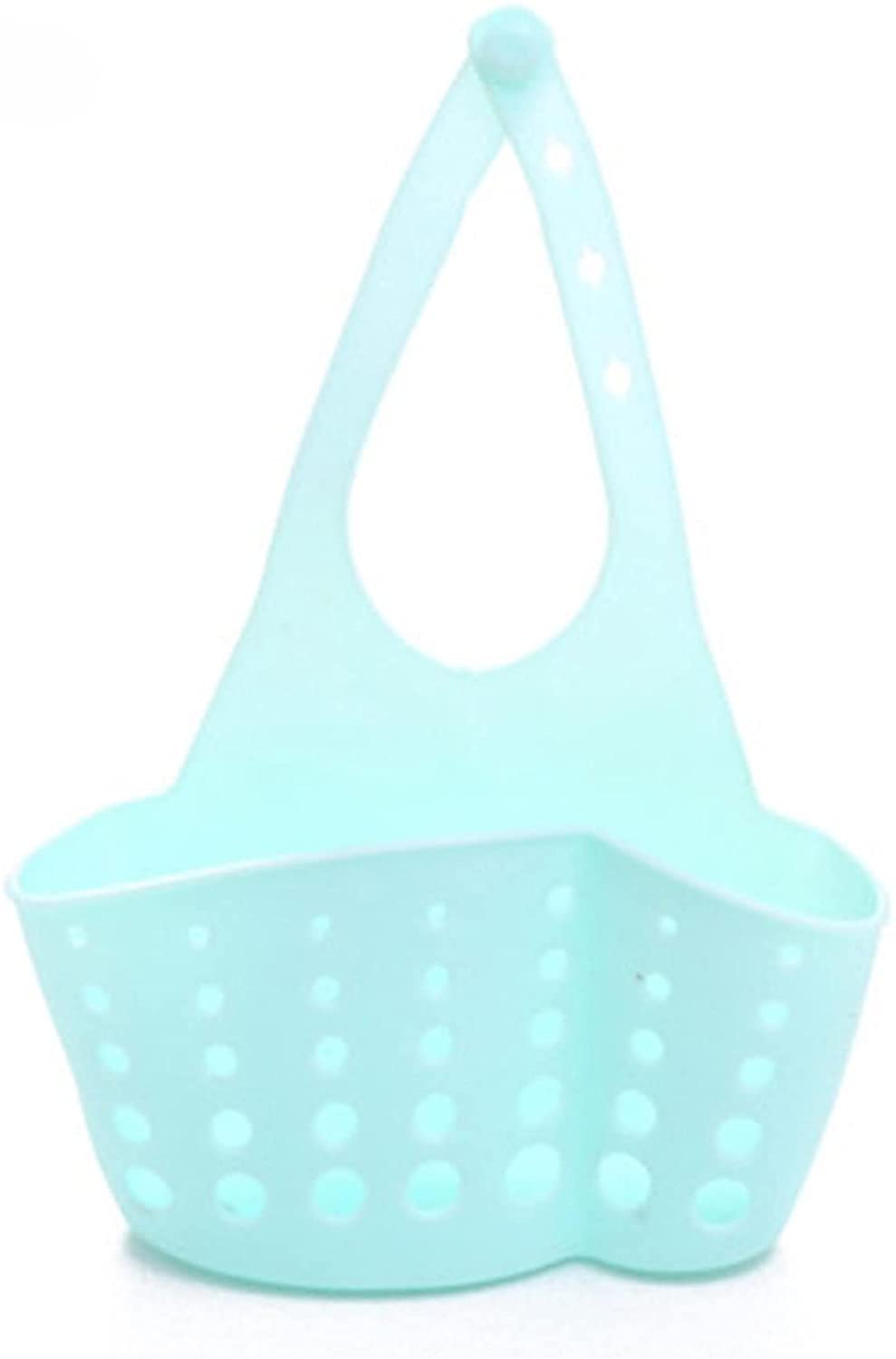 Generic Sink Caddy Sponge Holder Sink Sponge Organizer Hanging Kitchen Adjustable Strap Faucet Caddy Silver