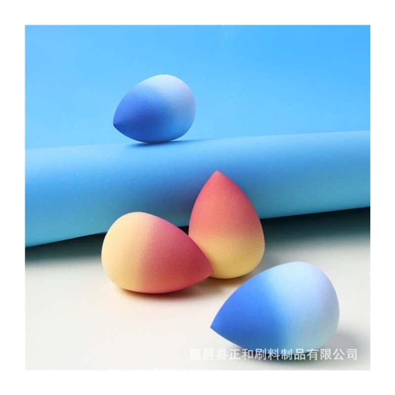 yaoqijie Make-up-Schwamm Ozean Gradient Farbe Wassertropfen Foundation Concealer Schwamm Puder Kosmetik Puff Make-up Blender Großhandel dauerhaft (Farbe: 20 Stück blau)
