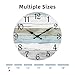 CHYLIN Wall Clock, Silent Non Ticking Battery Operated, Rustic Coastal Country Clock Decorative for Bathroom Kitchen Bedroom 8