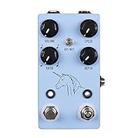 Uni-vibe Photocell Modulator w/ Tap Tempo All-Analog signal path delivers a warm, touch-sensitive tone Dry/wet toggle selects between a Uni-Vibe and Vibrato effect Left two controls are your tone, right two controls are your speed, toggle is your eff...