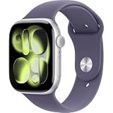 Apple Watch Series 11 silver aluminium 46mm purple fog sport band Size S/M