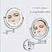 KannOrE Wall Mounted Makeup Mirror, Bathroom Mirrors, Makeup Mirror with Lights, Which Swivels in All Directions,up Down and Side to Side for Bathroom Hotel Shaving (Antique Bronze Concealed 3X)
