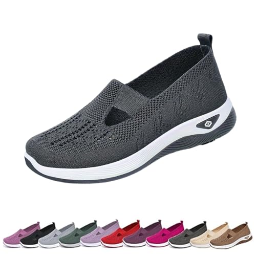 Inspire Uplift Shoes for Women, Spring Summer Orthopedic Arch Support Mesh Breathable Cut-Out Soft Sneakers Breathable and Comfortable