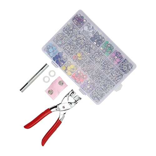 Boutons de vêtements creux 10 mm robustes et décoratifs avec boîte de tri