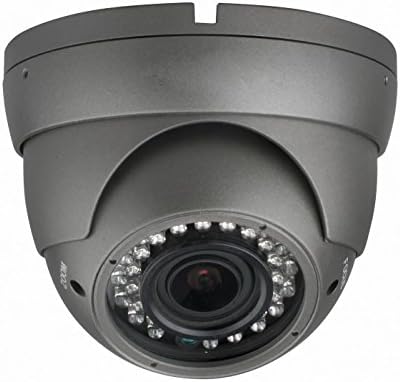 SecuEyes CH-676 Analog Equal to 1000 TVL 720P IR Dome Camera with Dust and Weather Proof (Black)