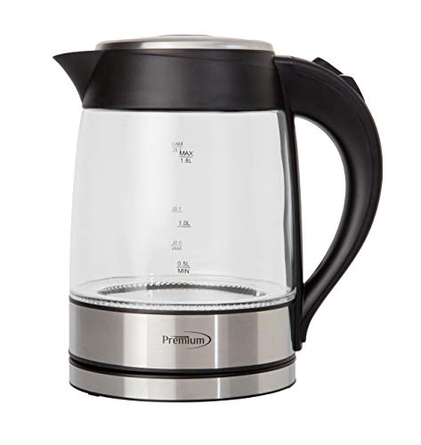Tetera eléctrica de vidrio Premium 2 Qt miniatura 2