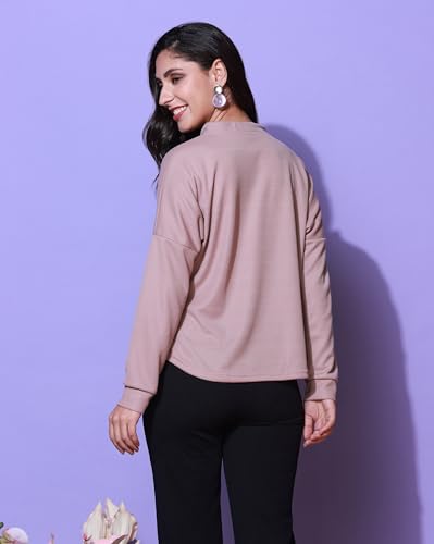 Image of Zilcon Womens Waffle (Cotton) Color Block Fashion Long Sleeve Crew Neck Spring Summer Winter Casual Loose T Shirts Tops