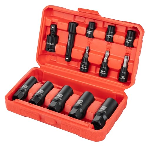 LLNDEI 13PCS 3/8 Spark Plug Socket Set SAE 5/8