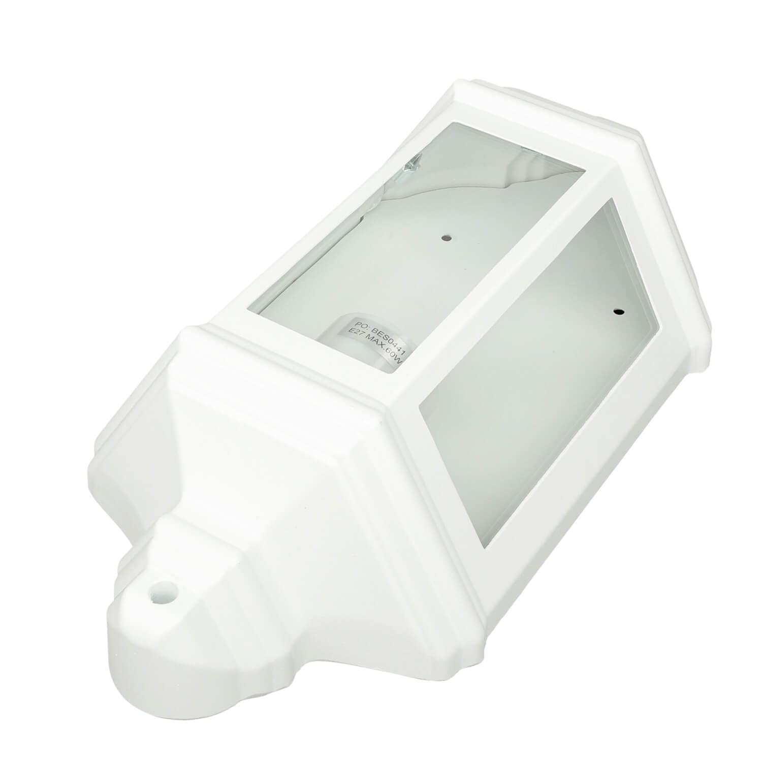 Licht-Erlebnisse Outdoor Wandleuchte Aluminium Glas in Weiß IP44 Haustür Garten Balkon H:36 cm E27 Maritime Schiffslampe Rustikale Außenlampe LIVORNO