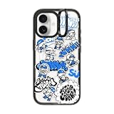 CASETiFY インパクト リングスタンド iPhone 17 ケース [スタンド機能/MagSafe対応/MagSafe に対応] - mini JOHN - クリア ブラック