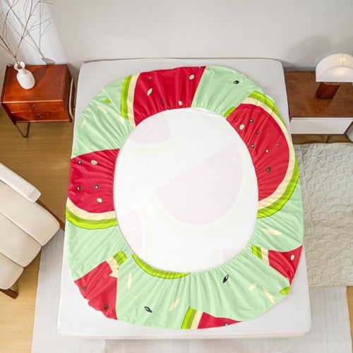 Parure de lit pastèques Manfei lavable et résistante pour lit d'enfant