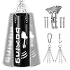Sporty freestanding sandbag 50 inches, Heavy-Duty Filling Set can be 100 pounds、Adjustable Wall Bracket Ceiling Hook Punch Chain Boxing MMA Muay Thai Karate Taekwondo Kickboxing Training Workout