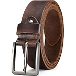DOOPAI Men's Genuine Leather Casual Belt -Full Grain Leather Belt for Men- 1.5" Handmade Jeans Belt with Gift Box