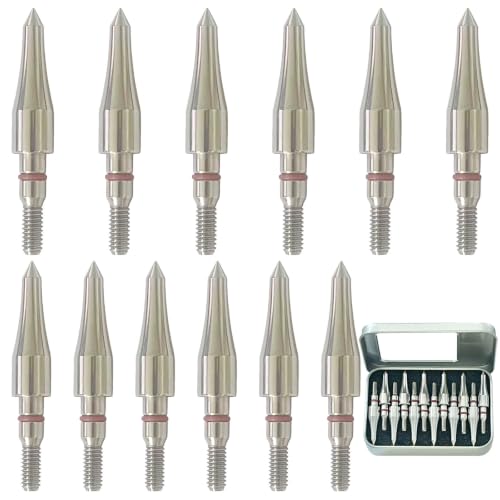 Image of 100 /125 /150 /200 /300 Grains Archery Field Points Practice Field Tips, Archery Target Practice Hunting Arrow Tip for Recurve, Compound Bow Crossbow, Stainless Steel Screw in Broadheads