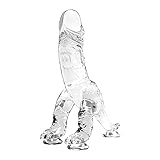 Realistic Big Dildo for Beginners Lifelike Huge Clear Dragon Dildo with Strong Suction Cup for Hands-Free Play, Realistic Penis for G-Spot Stimulation Dildos Anal Adult Sex Toys for Women and Couple