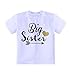 Winzik Newborn Infant baby Girls Boys Outfits Big Sister Letters Print Romper Jumpsuit Clothes T-shirt,White(2-3 years)