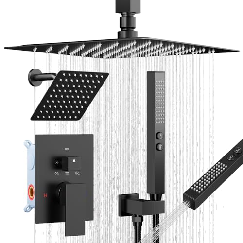 Bostingner Matte Black 5-Function Shower Set